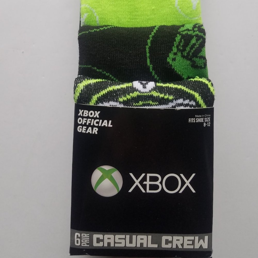 xbox official gear men casual crew socks new